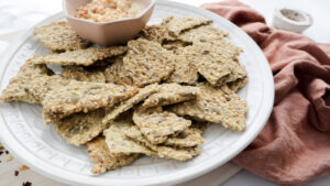 Omega 3 seeded crackers- The Care Fillery recipe